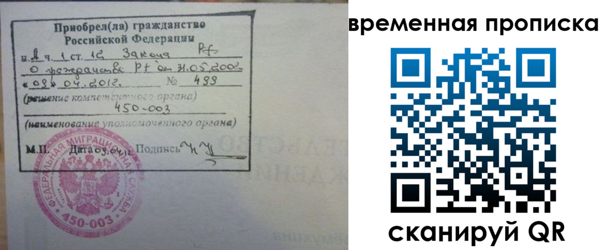 временная регистрация в Жуковке